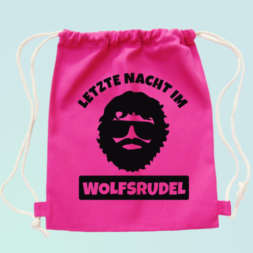 JGA Accessoires Männer - Wolfsrudel-Turnbeutel