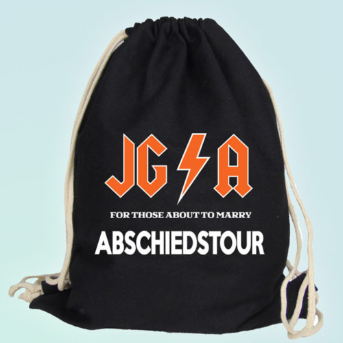 Männer JGA Beutel mit Hard Rock-Motiv